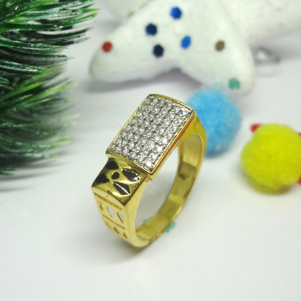 916 cz diamond gents ring