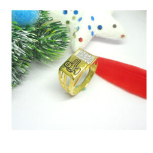 916 cz gold diamond ring