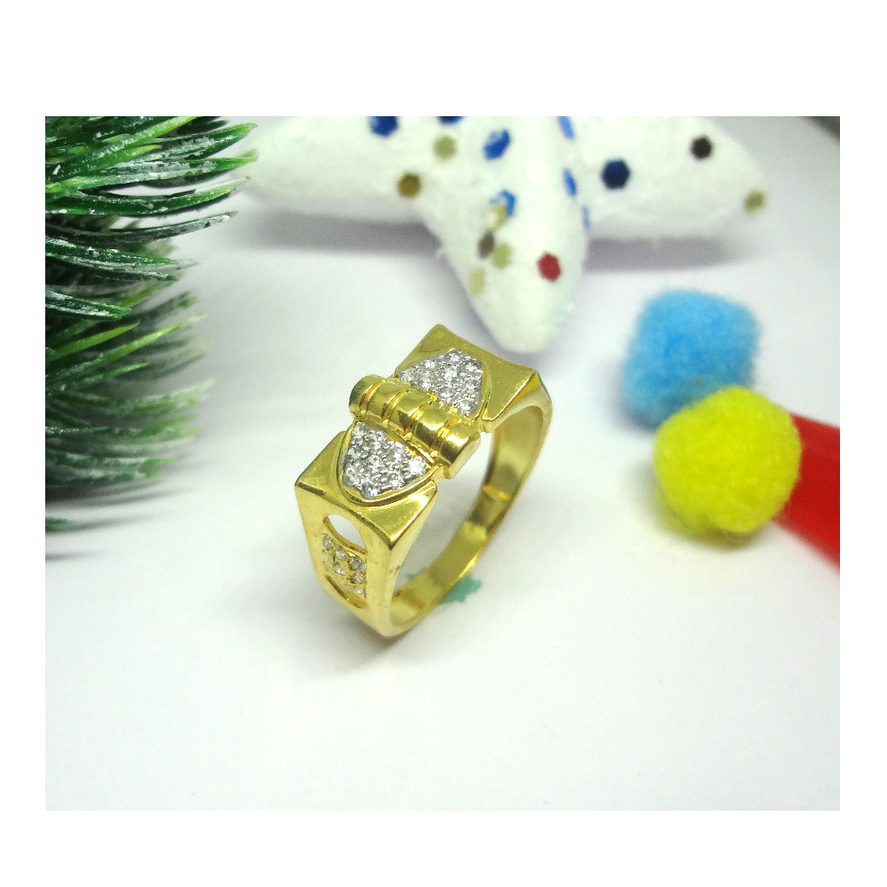 916 cz gold diamond ring