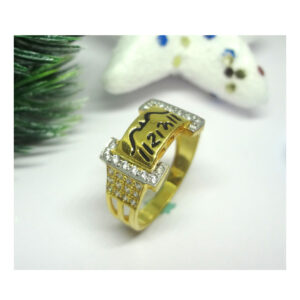 916 cz gold diamond ring