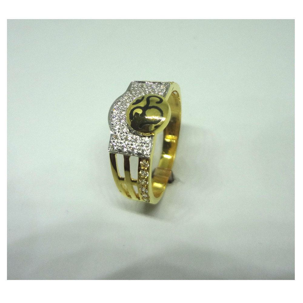 916 cz gold diamond ring