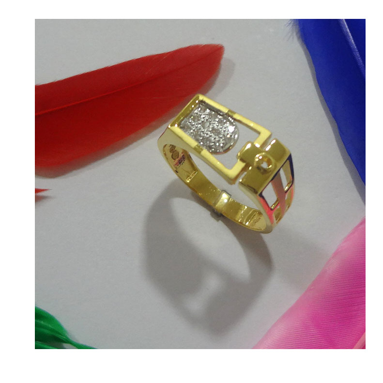 916 cz gold diamond ring