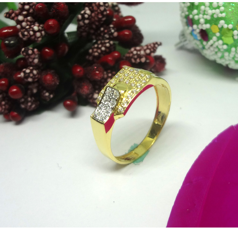 916 cz diamond gents ring