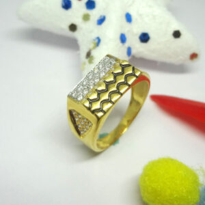 916 CZ GOLD DIAMOND RING