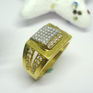 916 cz gold diamond ring