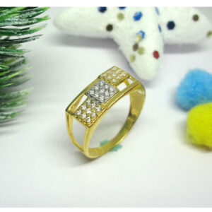 916 cz gold diamond ring