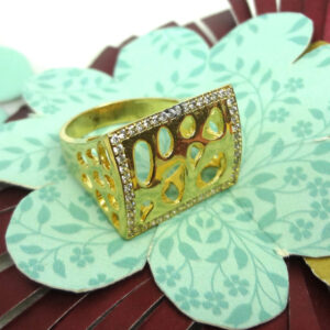 916 cZ GOLD DIAMOND RING