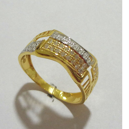 916 cz gold diamond ring