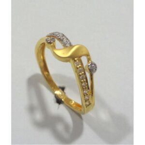 22kt cz gold fancy ladies ring lr-0737