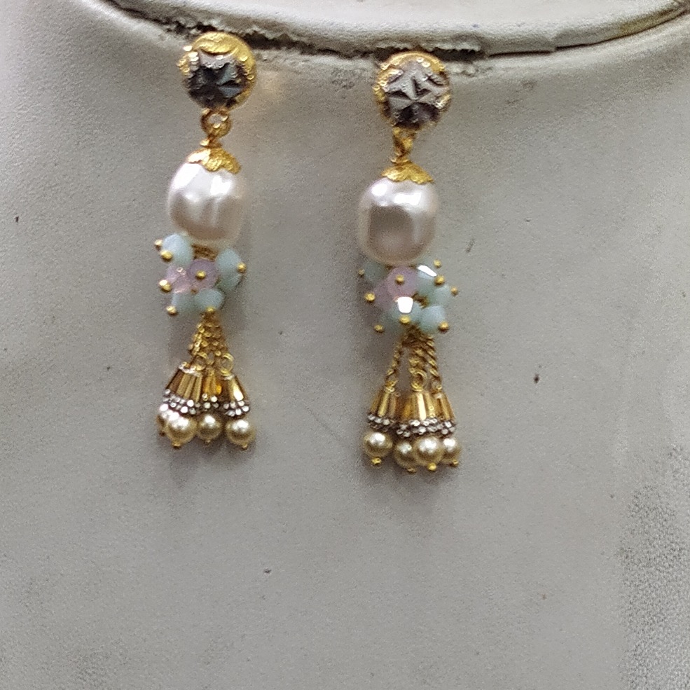 916 gold White Pearl Necklaec Set - Image 2