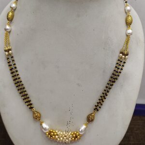 22k Gold Pearl Design Mangalsutra