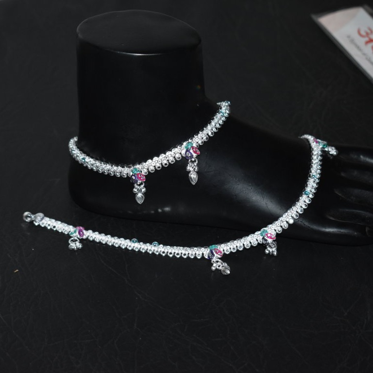 Silver Fancy D payal