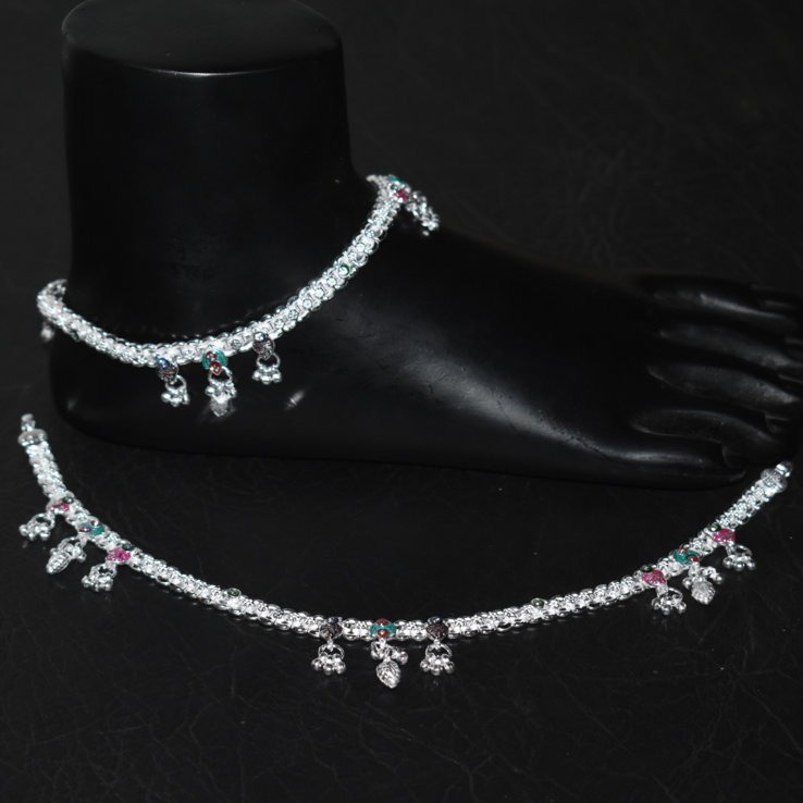 Silver Fancy D payal