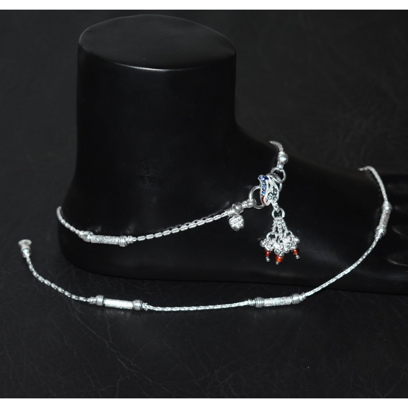 Silver Bombay Fancy D Payal - Image 3
