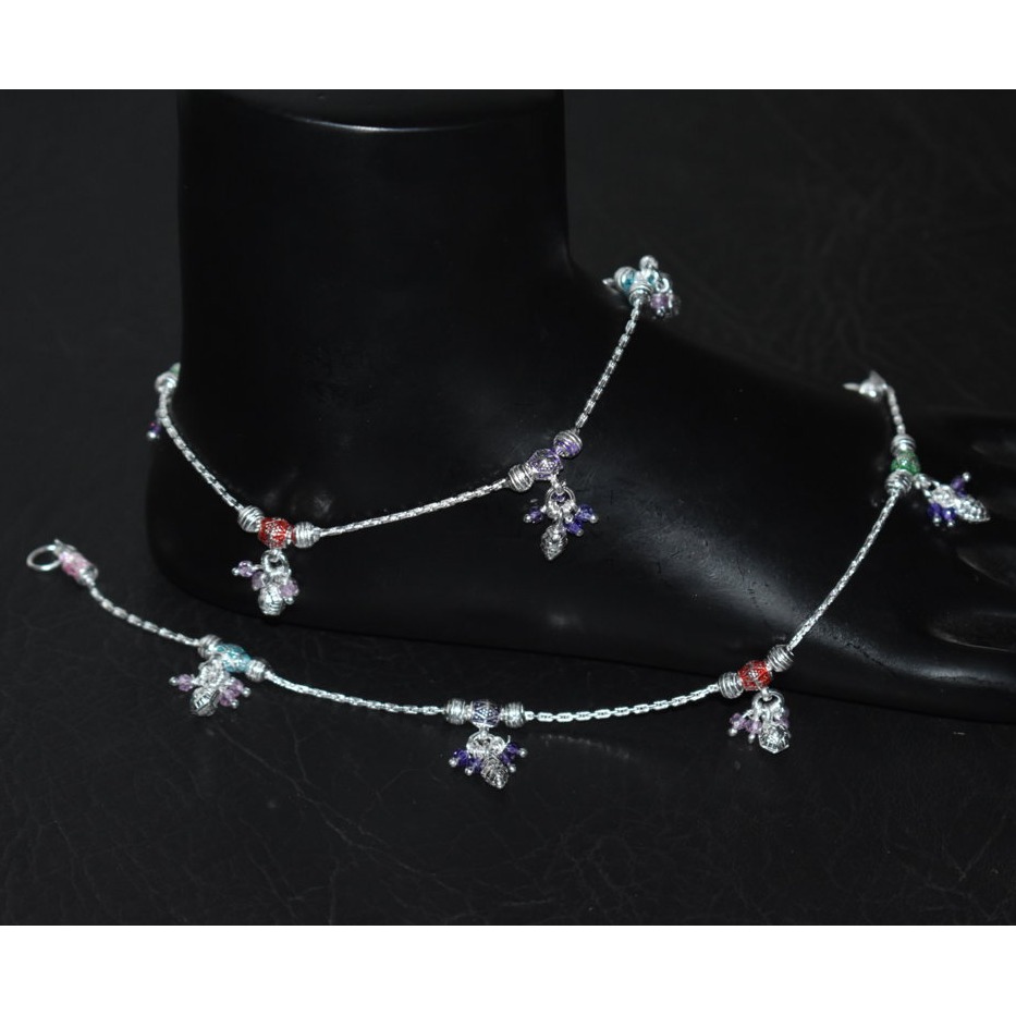 Silver Bombay Fancy D Payal - Image 2