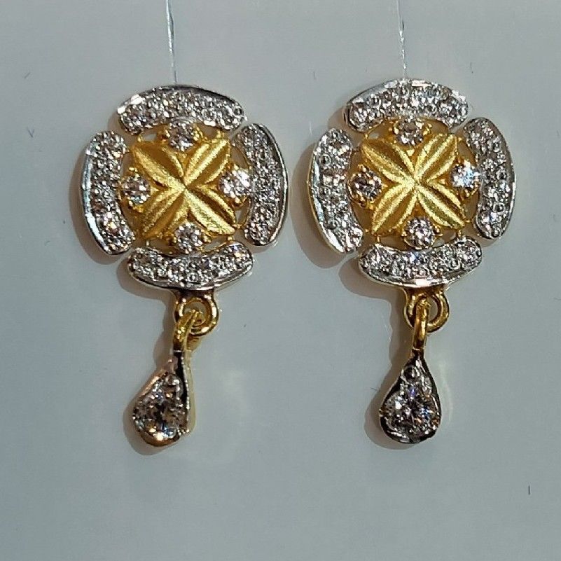 22K Gold Latkan Earrings