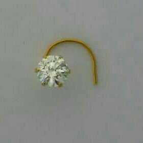 Single Diamond Designer NosePin