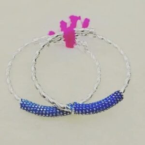 925 Silver Twisted Design Kada For Kids