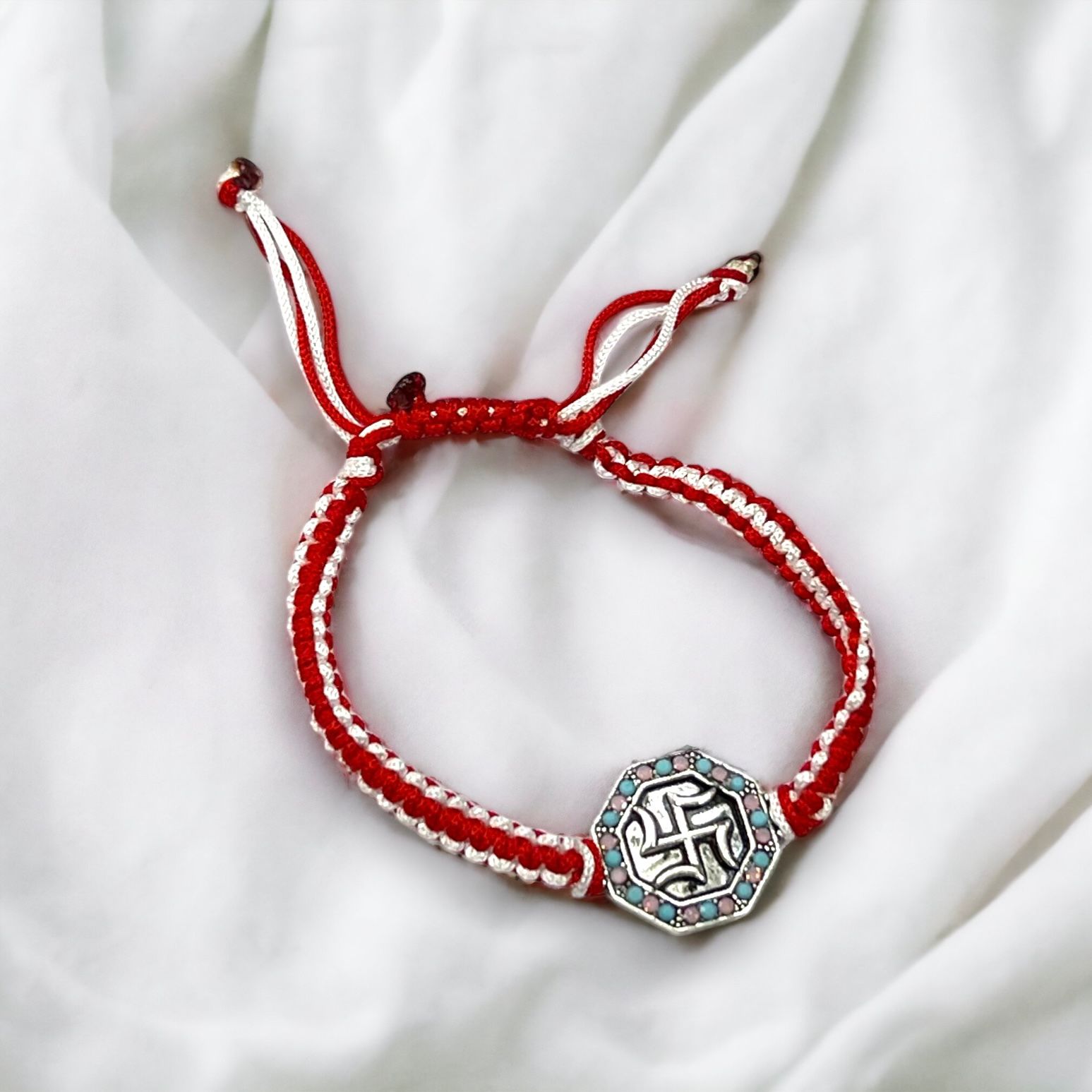 925 Silver Sathiya Design Rakhi