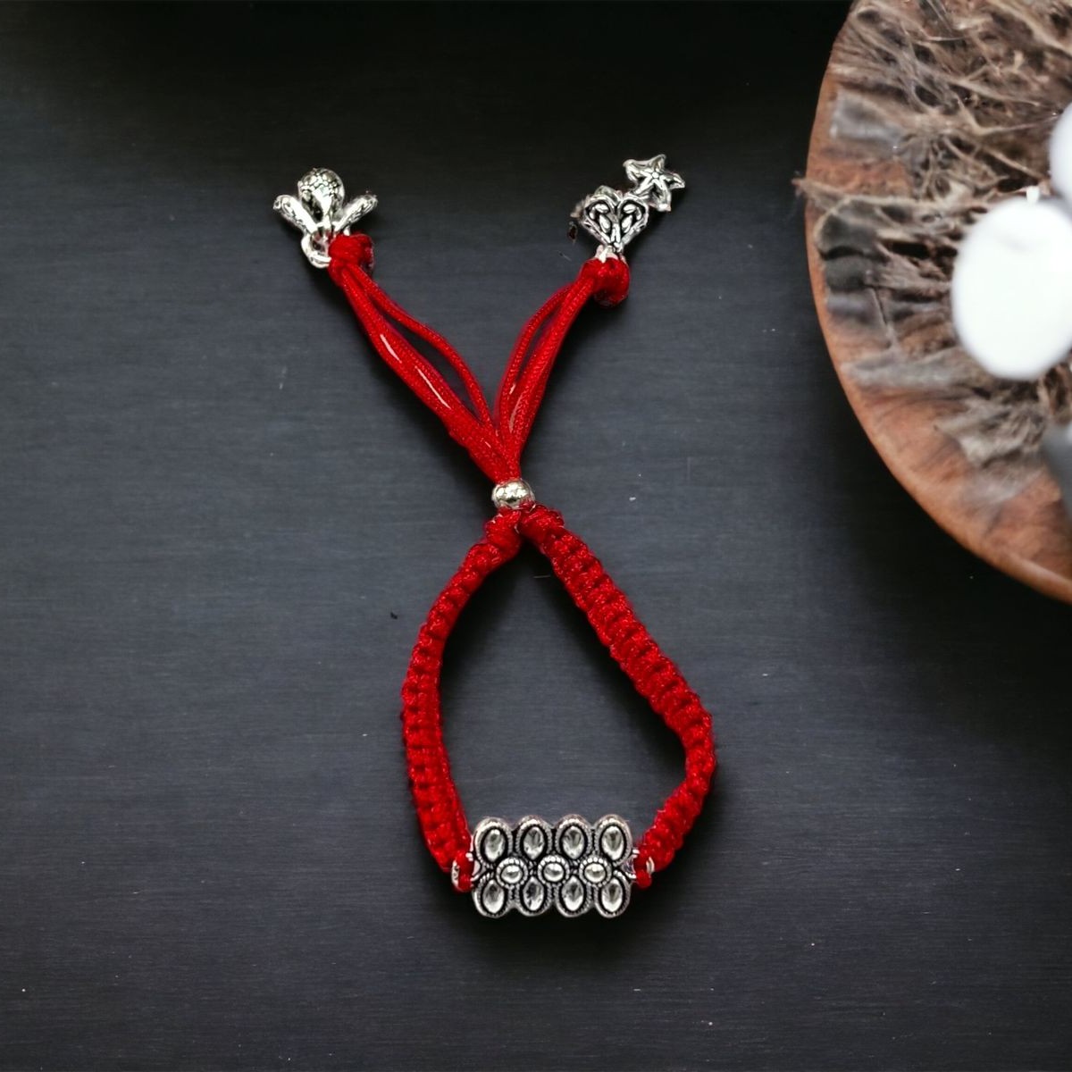 925 Silver Fancy Rakhi For Bhabhi