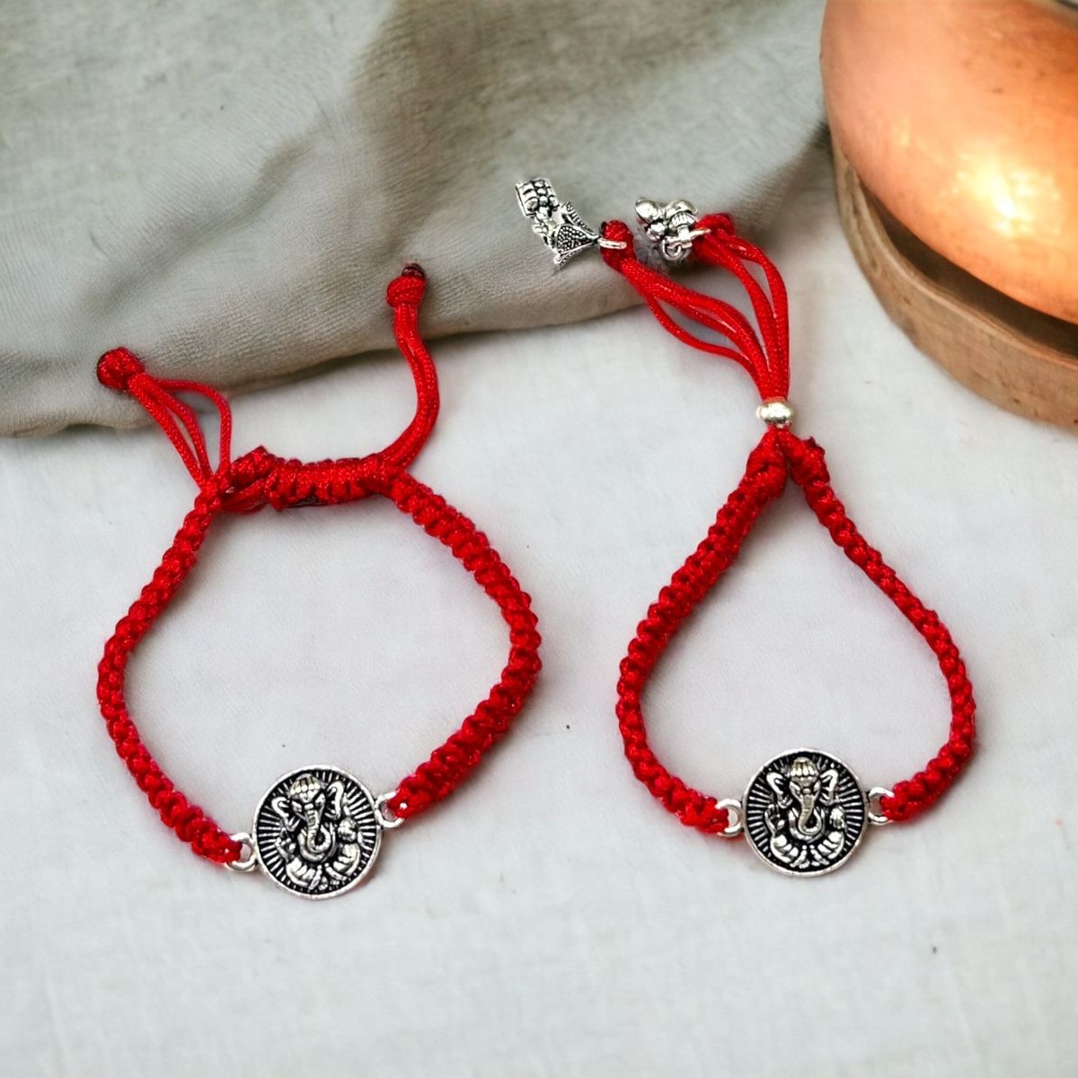 925 Silver Fancy Couple Rakhi