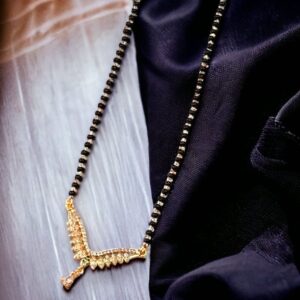 Silver Rose Gold Plating Micro Mangalsutra