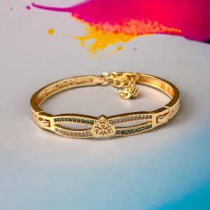Silver Fancy Rose Gold Plated Micro Bracelet