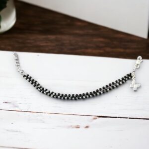 925 Silver Butterfly Design Mangalsutra Bracelet