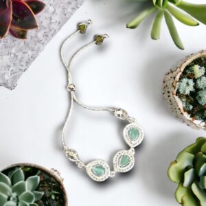 925 Silver Adjustable Angle Bracelet