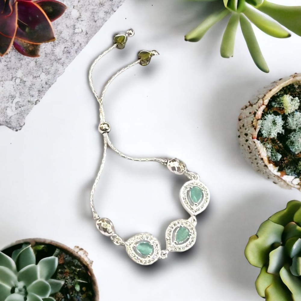 925 Silver Adjustable Angle Bracelet
