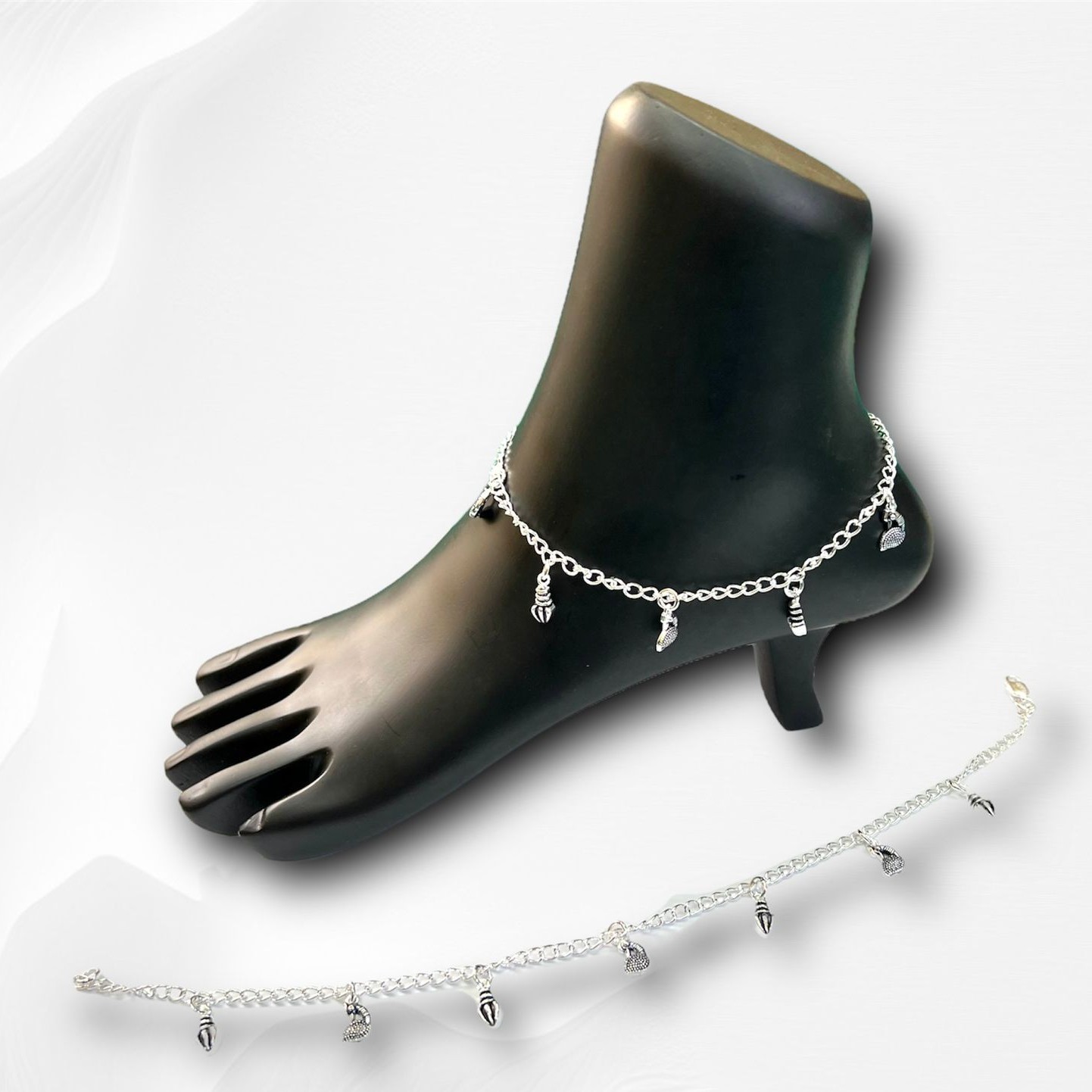925 Silver Dazzling Payal MSP032
