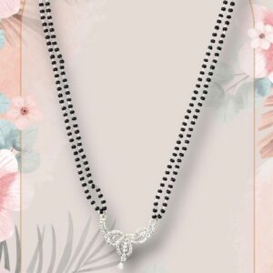 925 Silver Double Line Micro Mangalsutra