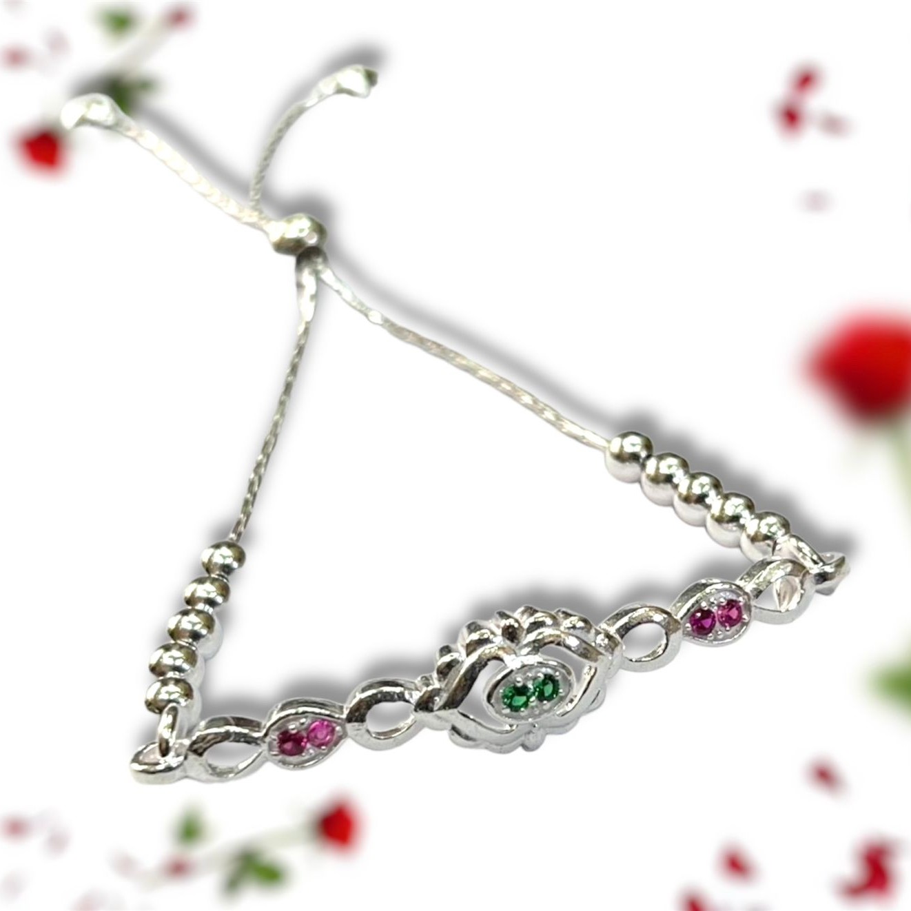 925 Silver Fancy Adjustable Bracelet For Women