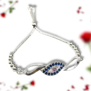 925 Silver Colorful Stone Micro Bracelet