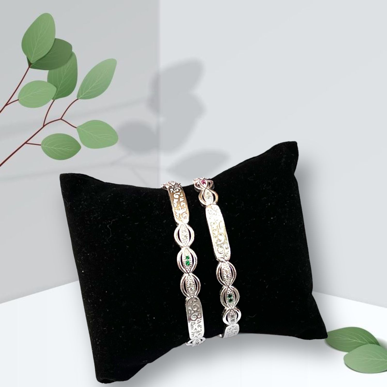 925 Silver Fancy Micro Bangle