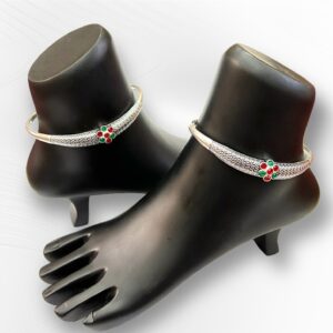 925 Silver Antique Kada Payal