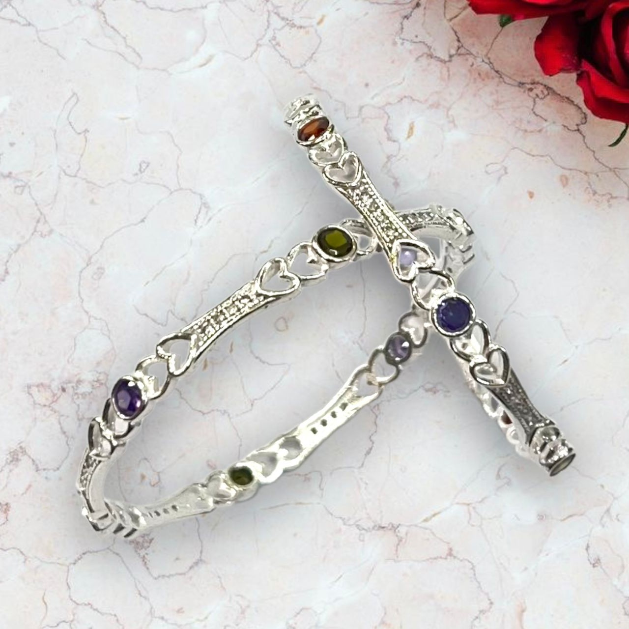 925 Silver Stylish Micro Bangles