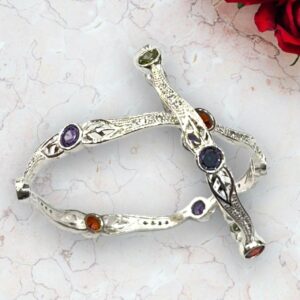 925 Silver Studded Bangles