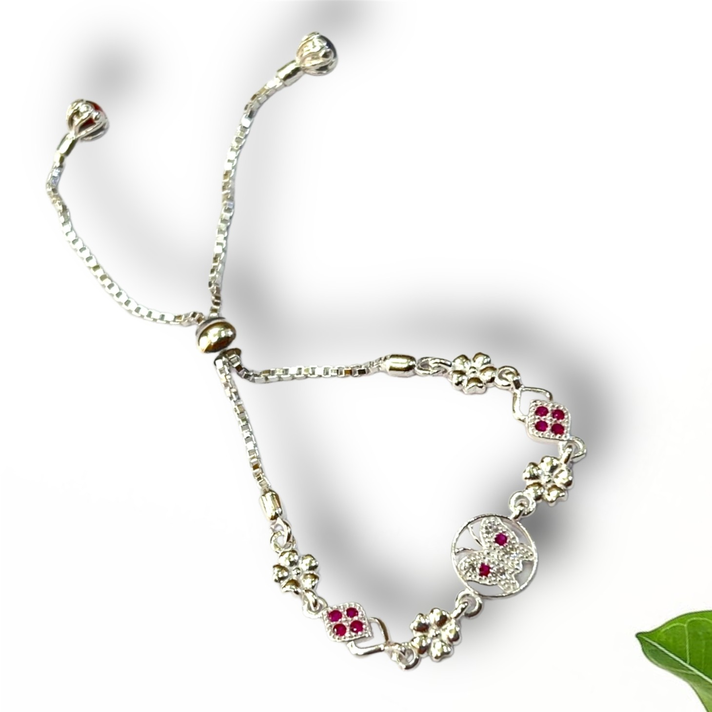 925 Silver Butterfly Design Bracelet