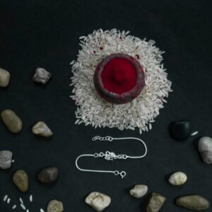 Silver Shining Rakhi