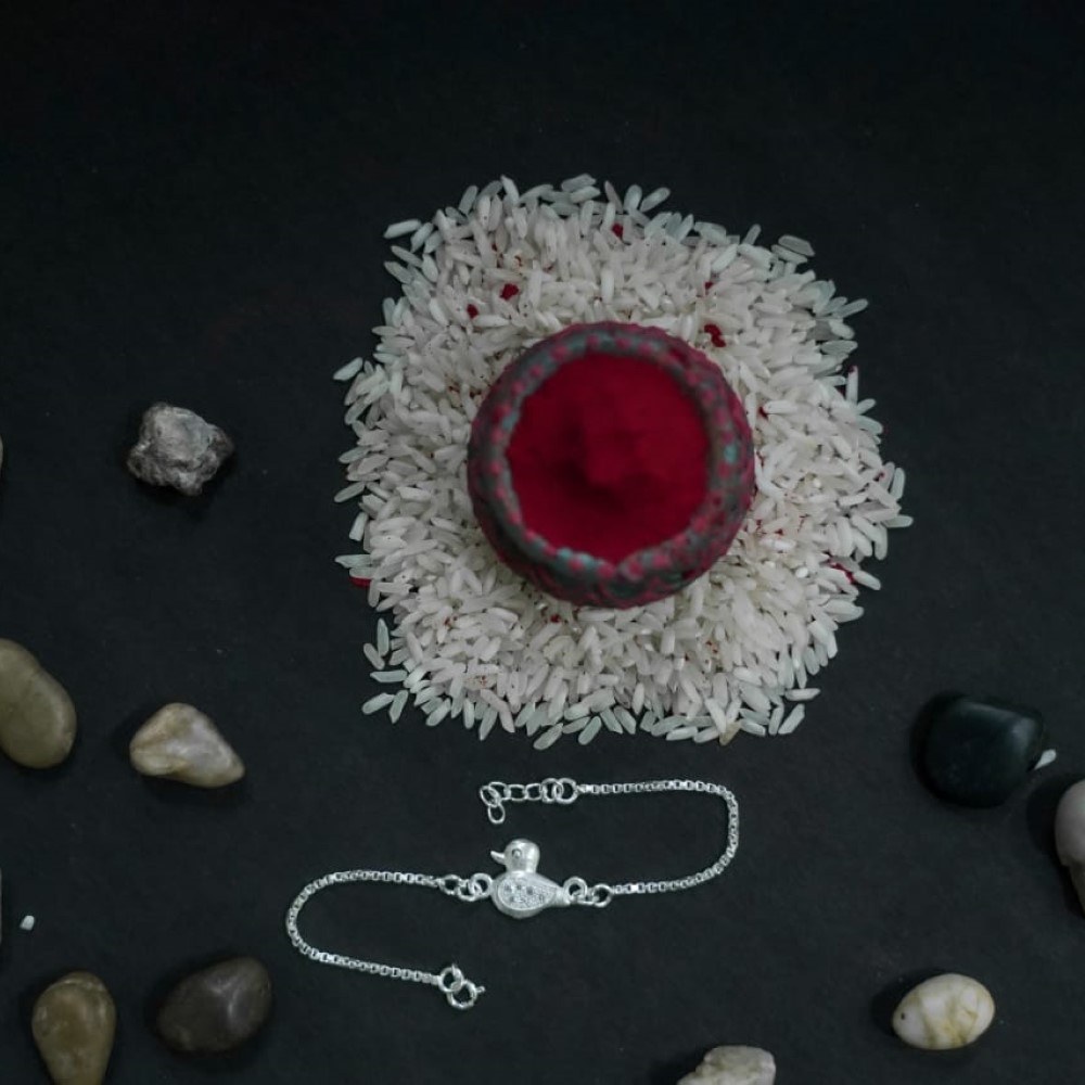 Silver Unique Rakhi