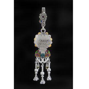 Silver flair antique waist keychain