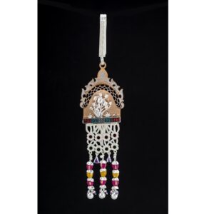 Silver pretty antique waist keychain