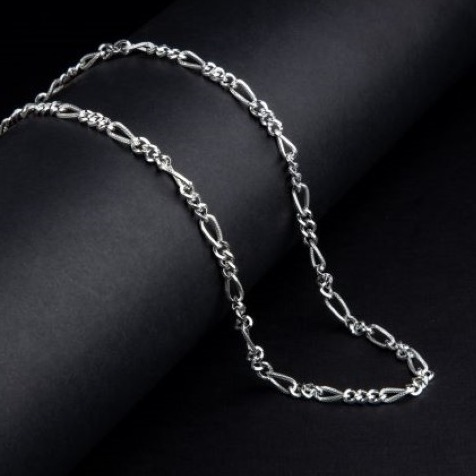 silver unique chain for gents