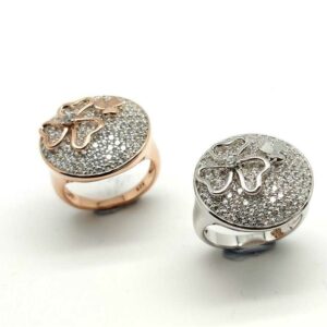 92.5 Sterling Silver Butterfly Ring Ms-4058