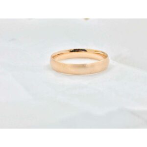 92.5 Sterling Silver Plain Rose Gold Band Ms-3897