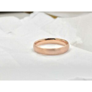 92.5 Sterling Silver Rose Gold Band Ms-3896