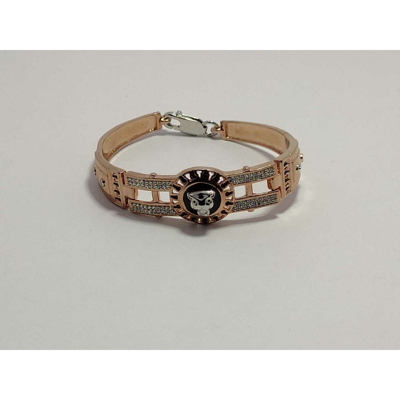 92.5 Sterling Silver Rose Gold Wedding Kada Ms-3891