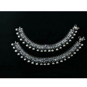 92.5 Sterling Silver Super Anklet(Payal) Ms-3858