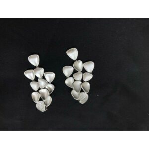 92.5 Sterling Silver Beautiful Pis Shape Pendant Set Ms-3848